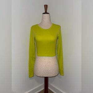 Zara long sleeve crop top